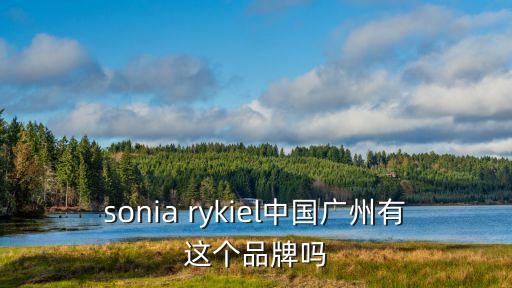 sonia rykiel中國廣州有這個品牌嗎