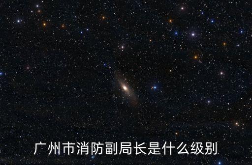 廣州市消防副局長是什么級別