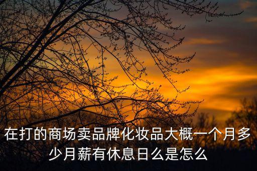 廣州萊倩化妝品工資，廣州賣化妝品的的底薪一般多少