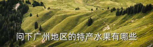 廣州特產 水果，廣州有什么特色的水果