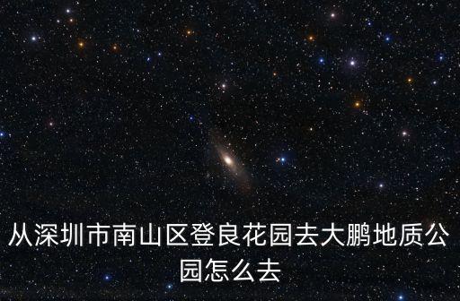 深圳大鵬地質公園地鐵路線，深圳大鵬地鐵是那條線