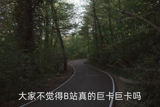 大家不覺得B站真的巨卡巨卡嗎