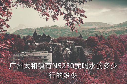 廣州太和鎮(zhèn)有N5230賣嗎水的多少行的多少
