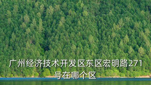 廣州經(jīng)濟(jì)技術(shù)開發(fā)區(qū)東區(qū)宏明路271號(hào)在哪個(gè)區(qū)