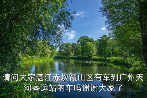 請問大家湛江赤坎霞山區有車到廣州天河客運站的車嗎謝謝大家了
