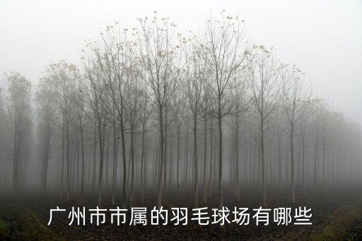 廣州市市屬的羽毛球場有哪些