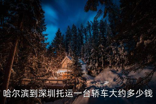 深圳拖車到哈爾濱多少錢，深圳高速救援拖車怎么收費標準