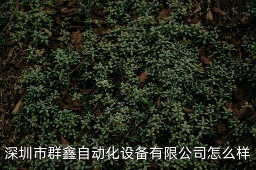 深圳市群鑫自動化設備有限公司怎么樣