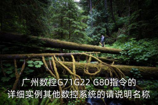 廣州數(shù)控G71G22 G80指令的詳細(xì)實(shí)例其他數(shù)控系統(tǒng)的請(qǐng)說明名稱