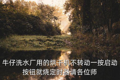 牛仔洗水廠用的烘干機不轉動一按啟動按鈕就燒定時器請各位師