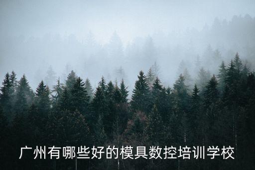 廣州有哪些好的模具數控培訓學校