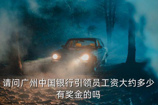 請問廣州中國銀行引領員工資大約多少有獎金的嗎