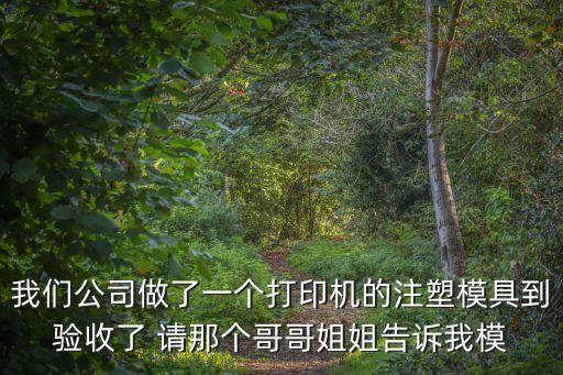 深圳壹鼎天模具，我們公司做了一個打印機的注塑模具到驗收了 請那個哥哥姐姐告訴我模