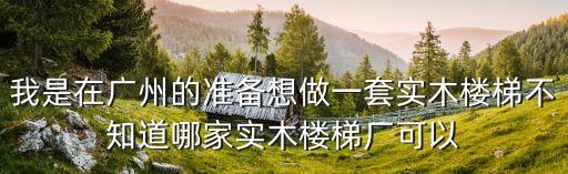 廣州實木樓梯扶手廠家，我是在廣州的準備想做一套實木樓梯不知道哪家實木樓梯廠可以