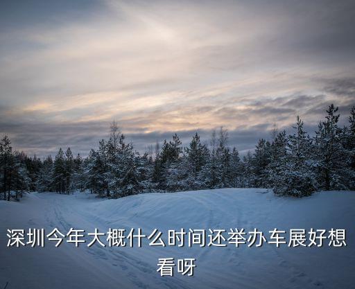 深圳今年大概什么時(shí)間還舉辦車展好想看呀