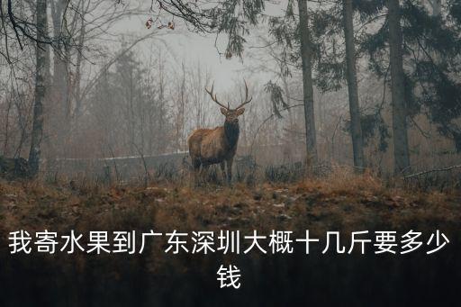我寄水果到廣東深圳大概十幾斤要多少錢