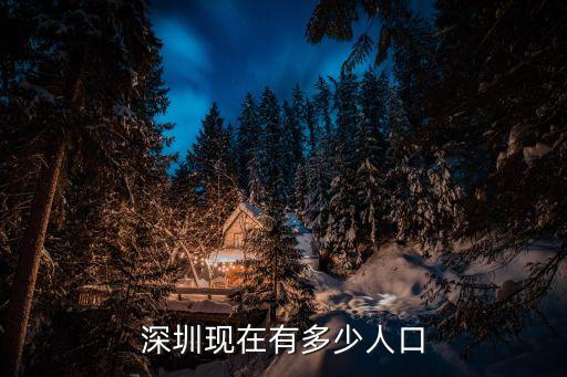 深圳現在有多少人口
