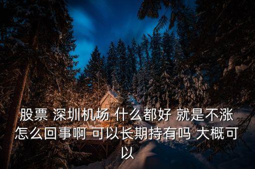 股票 深圳機場 什么都好 就是不漲怎么回事啊 可以長期持有嗎 大概可以