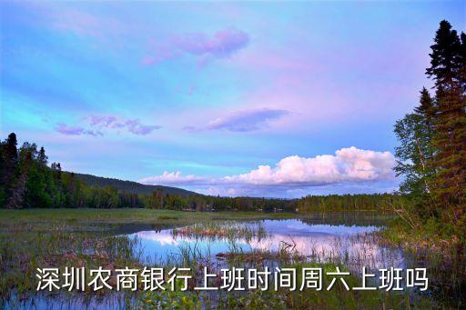 深圳農商銀行上班時間周六上班嗎
