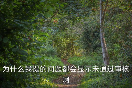 深圳幼升小顯示未審核，為什么我提的問(wèn)題都會(huì)顯示未通過(guò)審核啊