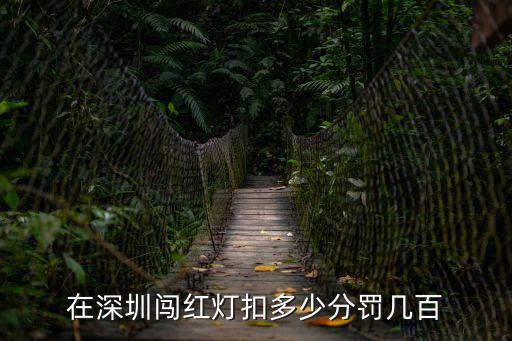 在深圳闖紅燈扣多少分罰幾百