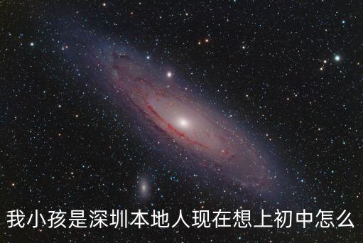 我小孩是深圳本地人現在想上初中怎么