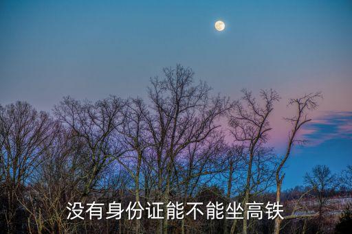 深圳北沒帶身份證可以坐高鐵嗎，沒有身份證怎么坐高鐵