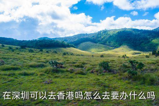 在深圳可以去香港嗎怎么去要辦什么嗎