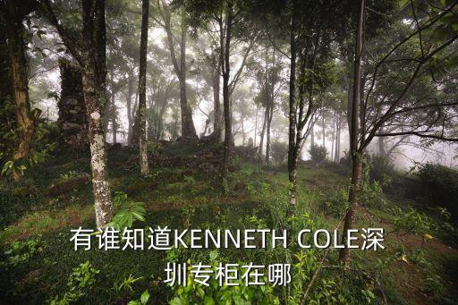 有誰知道KENNETH COLE深圳專柜在哪
