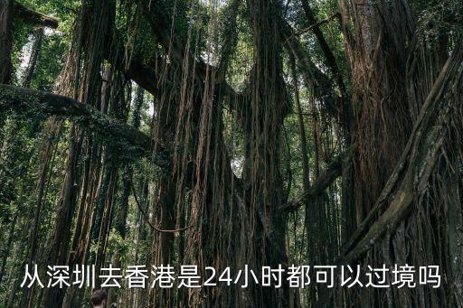 從深圳去香港是24小時都可以過境嗎