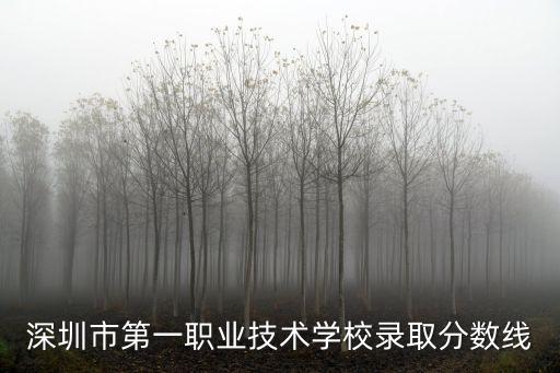 深圳市第一職業技術學校錄取分數線