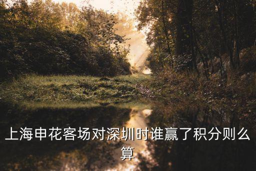 2016乒超上海主場深圳，上海申花客場對深圳時誰贏了積分則么算