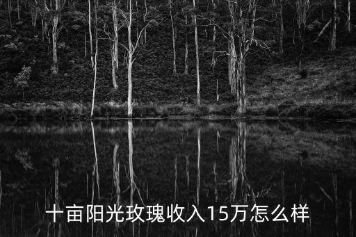 十畝陽光玫瑰收入15萬怎么樣