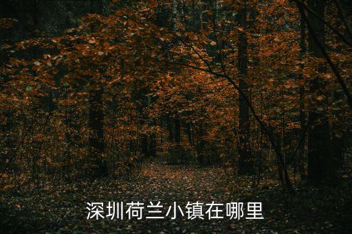 深圳荷蘭小鎮在哪里