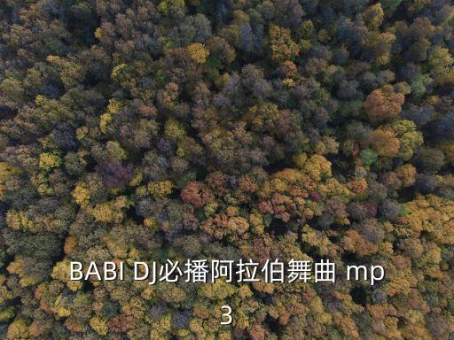 BABI DJ必播阿拉伯舞曲 mp3