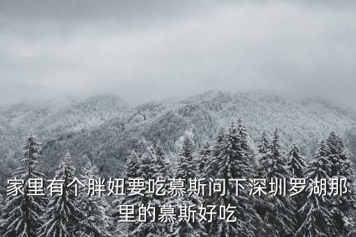 深圳酸奶哪里最好吃，家里有個胖妞要吃慕斯問下深圳羅湖那里的慕斯好吃