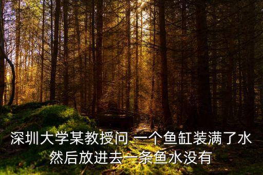 深圳大學某教授問 一個魚缸裝滿了水然后放進去一條魚水沒有