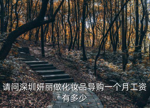 深圳妍麗工資一般多少，請問深圳妍麗做化妝品導購一個月工資有多少