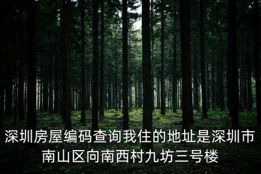 深圳控煙口罩的樣式，深圳房屋編碼查詢我住的地址是深圳市南山區向南西村九坊三號樓