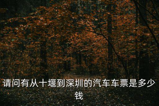 十堰到深圳的客車時間，從湖北省十堰市竹山縣到深圳的汽車每天幾時發車票價是多少