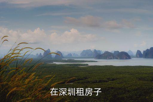 在深圳租房子