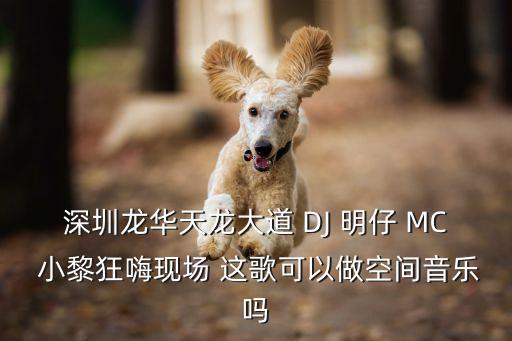 深圳龍華天龍大道 DJ 明仔 MC 小黎狂嗨現場 這歌可以做空間音樂嗎