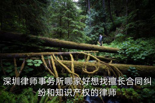 深圳律師事務(wù)所哪家好想找擅長合同糾紛和知識(shí)產(chǎn)權(quán)的律師