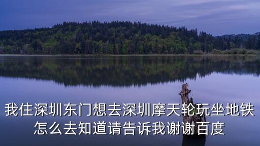 我住深圳東門想去深圳摩天輪玩坐地鐵怎么去知道請告訴我謝謝百度