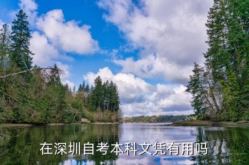 深圳自學文憑，在深圳自考本科文憑有用嗎