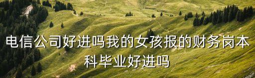 深圳電信財(cái)務(wù)崗難進(jìn)嗎，電信財(cái)務(wù)工作 怎么樣