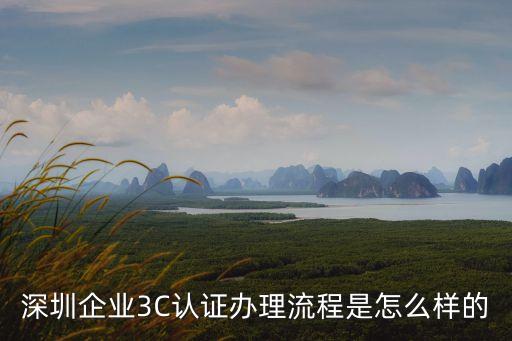 深圳企業3C認證辦理流程是怎么樣的