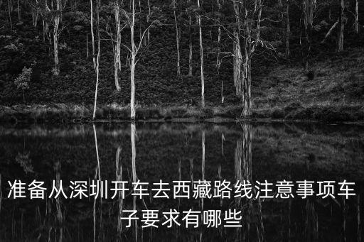準備從深圳開車去西藏路線注意事項車子要求有哪些
