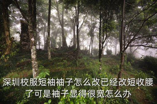 深圳校服短袖袖子怎么改已經改短收腰了可是袖子顯得很寬怎么辦