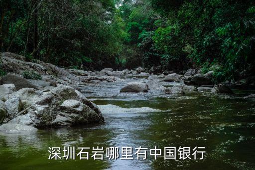 深圳石巖哪里有中國銀行